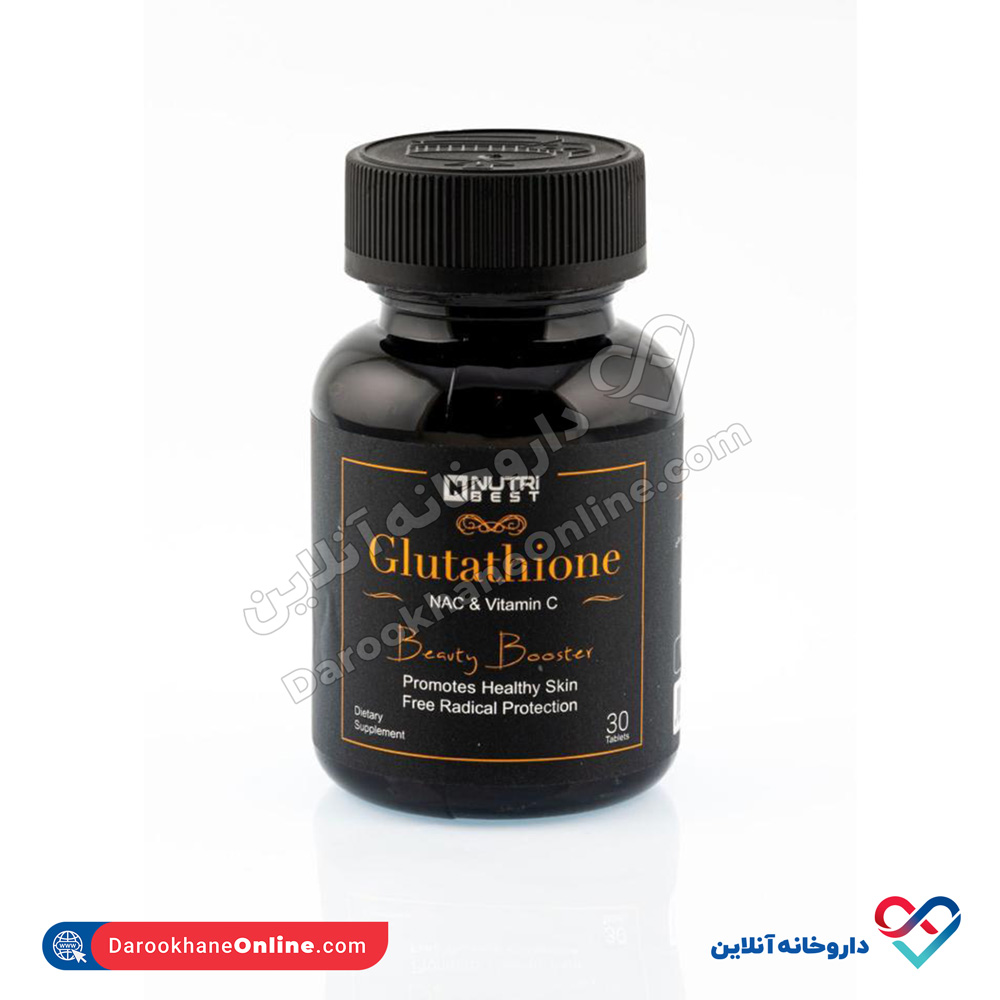 Nutri-Best-Glutathione.jpg قرص گلوتاتیون نوتری بست 30 عددی - Image 2
